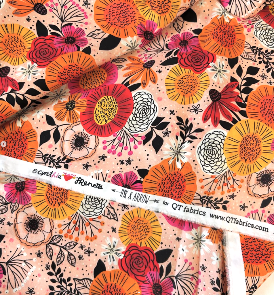 QT fabrics Blooms of joy